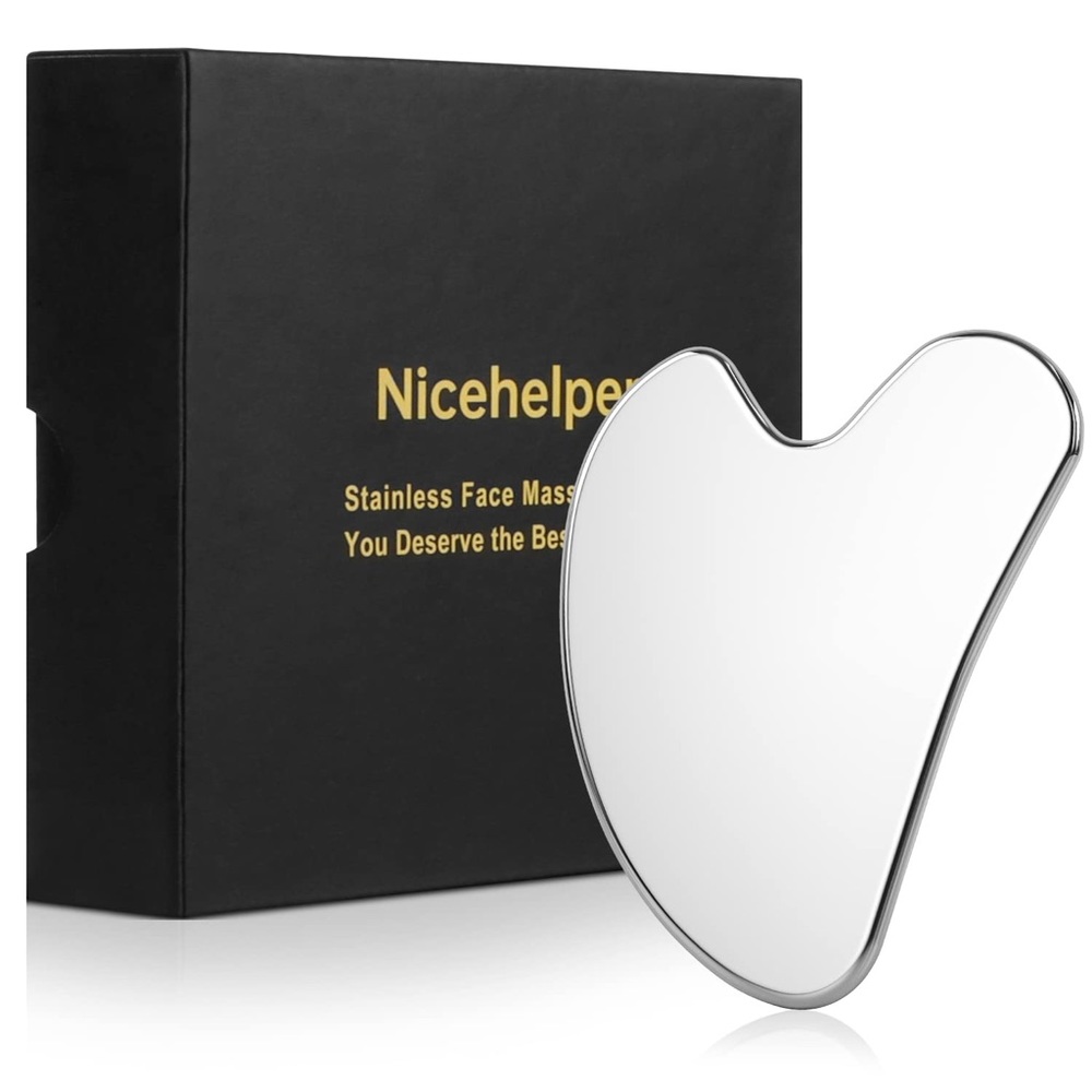 Stainless Steel Gua Sha Facial Tool for Face, Neck, Body, Skin Sculpting